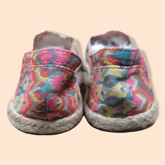 Women's Junior's American Eagle Slip On Bohemian Chevron Canvas Shoes | Size 5 - Picture 5 of 7